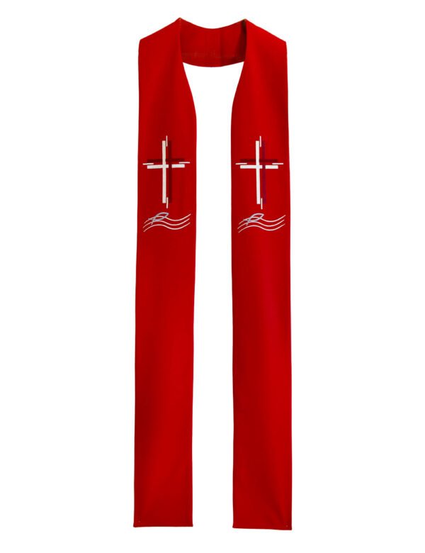 Red Stole with White Cross