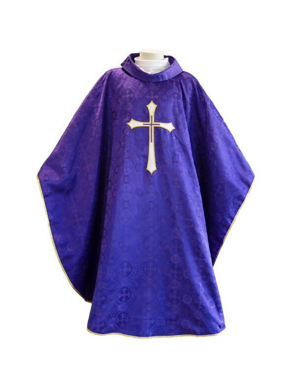 Damascus Chasuble - Purple