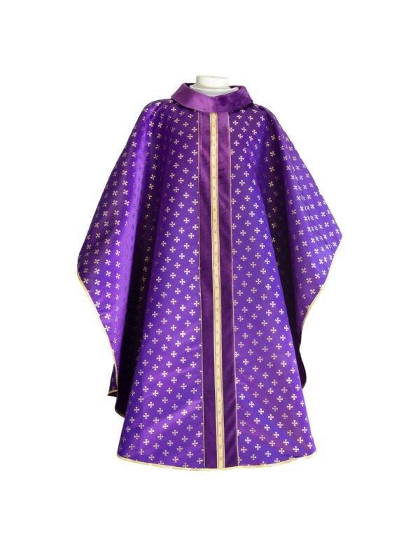 Damascene Chasuble - Purple