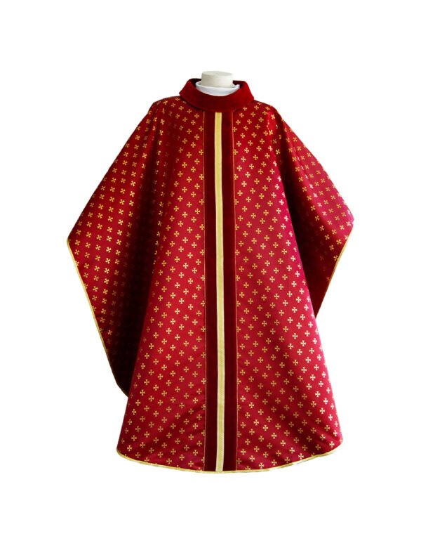 Damascus Chasuble - Red