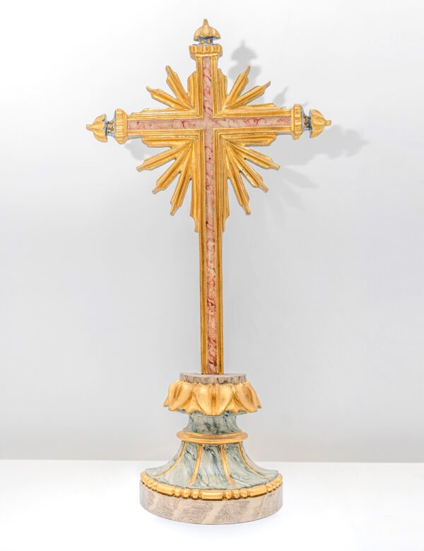 Altar Crucifix in Gold and Marble