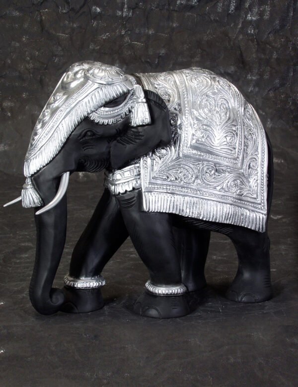 Black Elephant Figurine