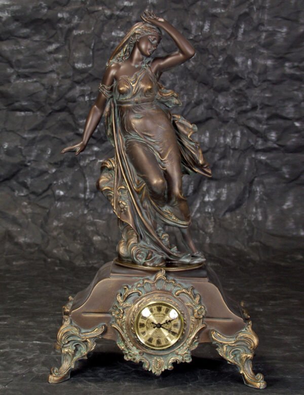 Bronze Watch with Simple Lady