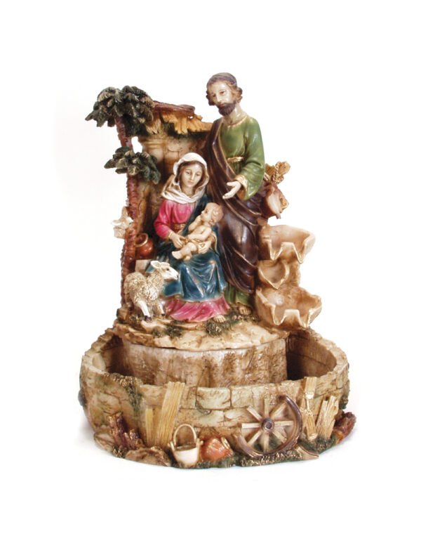 Nativity Scene with Fountain