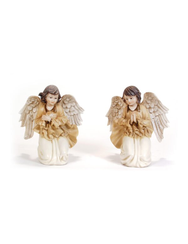 Pair Of Angels On Knees