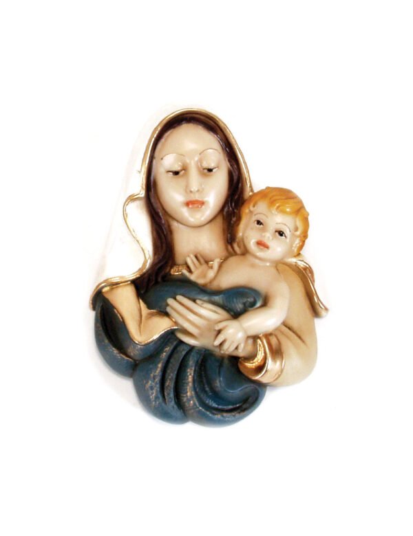 Mãe Com Menino Em Azul Ou Vermelho