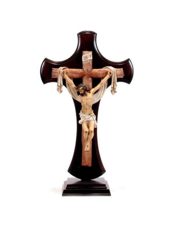Crucifixo de Pousar com Fundo Redondo