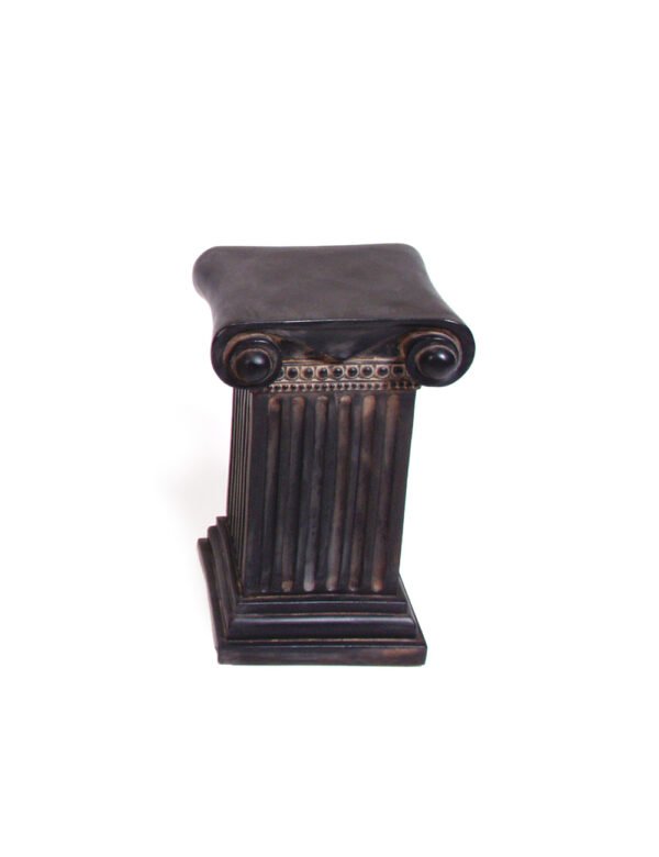 Medium Black Square Column