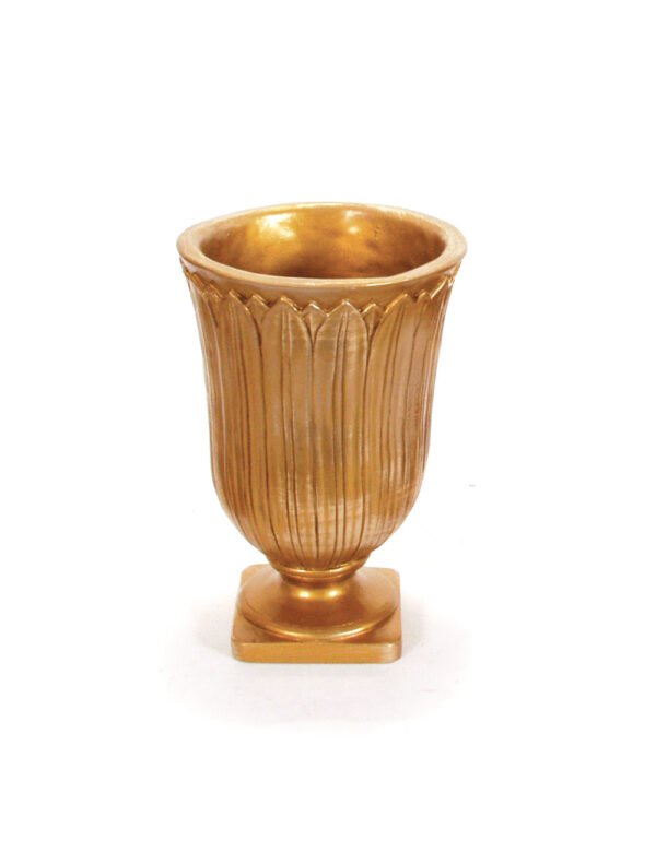 Golden Vase with Foot