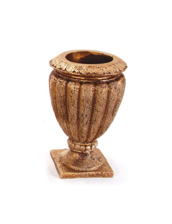Tall Rustic Golden Vase