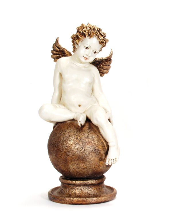 Angel Sitting on a Golden Ball