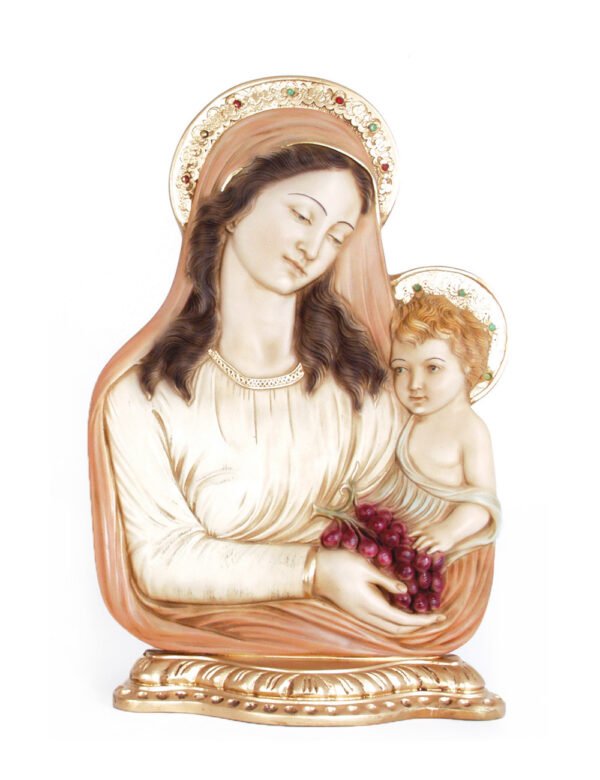 Escultura De Mãe Com Menino