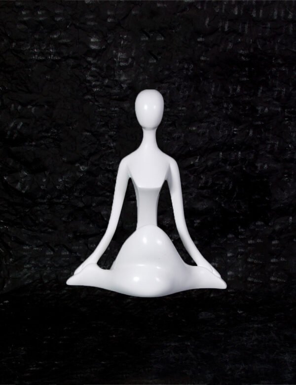 White Abstract Piece in Meditation