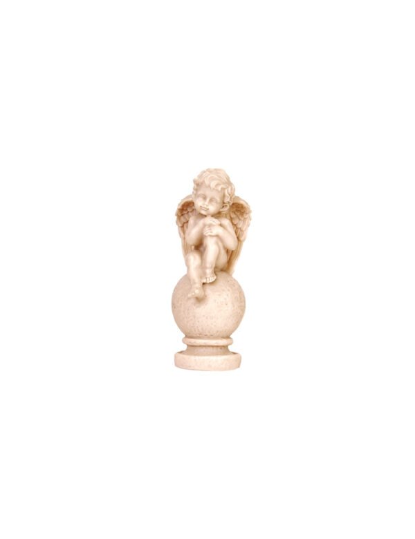 Beige Angel with Hand on Knee