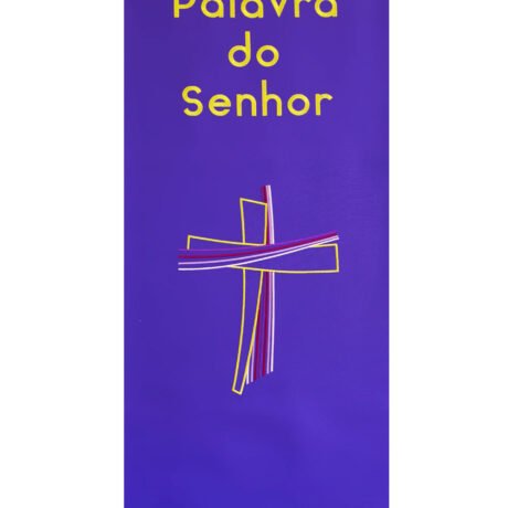 Purple Altar Cloth with a Cross